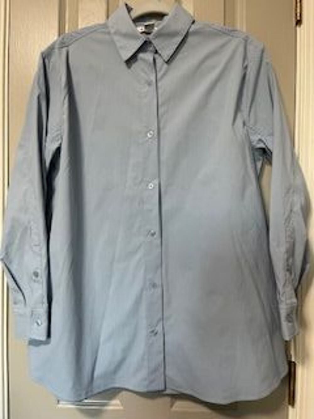 #T423 PRE-LOVED Athleta cotton button up shirt size small